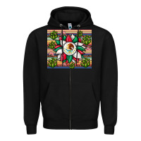 Black sunflower mexican flag tumbler Zipper Hoodie - JahusDesignShop