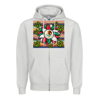 Dove Grey sunflower mexican flag tumbler Zipper Hoodie - JahusDesignShop