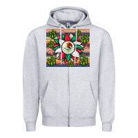 Heather Grey sunflower mexican flag tumbler Zipper Hoodie - JahusDesignShop