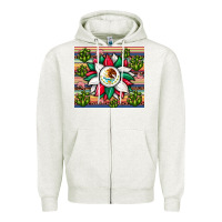 Oatmeal Heather sunflower mexican flag tumbler Zipper Hoodie - JahusDesignShop