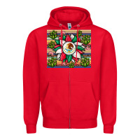 Red sunflower mexican flag tumbler Zipper Hoodie - JahusDesignShop
