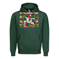 Sports Green sunflower mexican flag tumbler Zipper Hoodie - JahusDesignShop