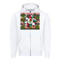 White sunflower mexican flag tumbler Zipper Hoodie - JahusDesignShop