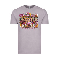 I Run On Caffeine And Kisses Vintage Tee | Teevron