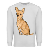 Dove Grey chihuahua Premium Sweatshirt - MaliasSmallBusiness
