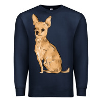 Navy chihuahua Premium Sweatshirt - MaliasSmallBusiness