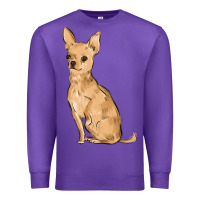 Purple chihuahua Premium Sweatshirt - MaliasSmallBusiness