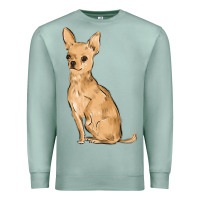 Seafoam chihuahua Premium Sweatshirt - MaliasSmallBusiness