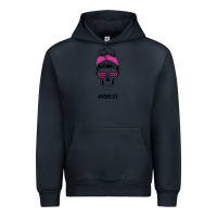 Navy Pink Glitter, Leopard Pattern Mom Skull Urban Hoodie - Bettercallsaul