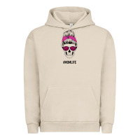 Pigment French Oak Pink Glitter, Leopard Pattern Mom Skull Urban Hoodie - Bettercallsaul