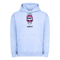 Pigment Grape Ice Pink Glitter, Leopard Pattern Mom Skull Urban Hoodie - Bettercallsaul