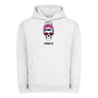 Pigment Lunar Rock Pink Glitter, Leopard Pattern Mom Skull Urban Hoodie - Bettercallsaul
