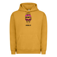 Pigment Peanut Butter Pink Glitter, Leopard Pattern Mom Skull Urban Hoodie - Bettercallsaul