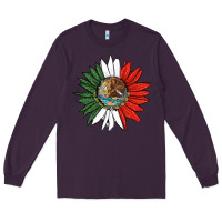 Plum mexico sunflower Long Sleeve Tee - HRA Design Shop