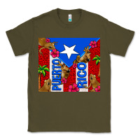 Army Green puerto rico coqui leopard Classic Tee - AdoDesignShop