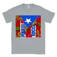 Heather Grey puerto rico coqui leopard Classic Tee - AdoDesignShop
