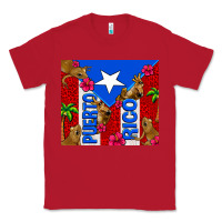 Red puerto rico coqui leopard Classic Tee - AdoDesignShop