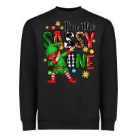 Black im the sassy one elf Heavyweight Sweatshirt - Zillion Design Studio