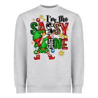 Heather Grey im the sassy one elf Heavyweight Sweatshirt - Zillion Design Studio