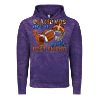Cloud Purple diamonds are a girls best friend football Vintage Hoodie - texasbilliewilder