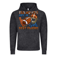 Vintage Black diamonds are a girls best friend football Vintage Hoodie - texasbilliewilder