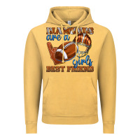 Vintage Mustard diamonds are a girls best friend football Vintage Hoodie - texasbilliewilder