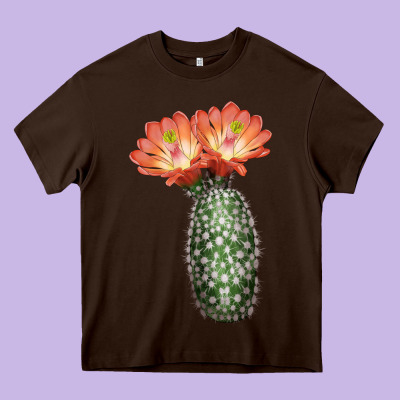 King Cup Cactus Heavy Core Tee Designed By Lillyallendesigns