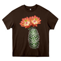 Chocolate Brown King Cup Cactus Heavy Core Tee - LillyAllenDesigns