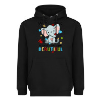 Black what makes you different is what makes you beautif Heavyweight Hoodie - MaliasSmallBusiness