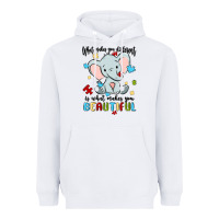 White what makes you different is what makes you beautif Heavyweight Hoodie - MaliasSmallBusiness
