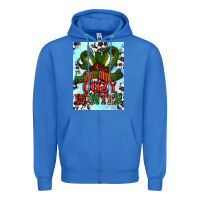 True Royal cozy winter with gloves and scarf Zipper Hoodie - AdoDesignShop