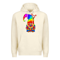 Sandshell LGBTQ+ Pride Gnome With Heart Balloon Premium Hoodie - BundleAndBundleShop