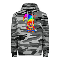 Slate Camo LGBTQ+ Pride Gnome With Heart Balloon Premium Hoodie - BundleAndBundleShop