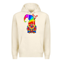 Tofu LGBTQ+ Pride Gnome With Heart Balloon Premium Hoodie - BundleAndBundleShop