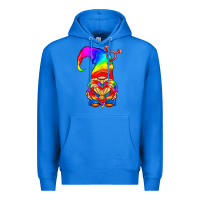 True Royal LGBTQ+ Pride Gnome With Heart Balloon Premium Hoodie - BundleAndBundleShop