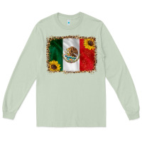 Matcha mexico flag background Long Sleeve Tee - HRA Design Shop