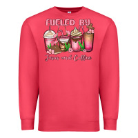 Cardinal fueled by jesus and coffee Premium Sweatshirt - MaliasSmallBusiness