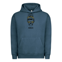 Pigment Midnight Navy Camouflage Pattern Mom Skull Urban Hoodie - Bettercallsaul