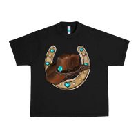Black horseshoe cowboy hat Urban Heavy Tee - RanaPortraitStore
