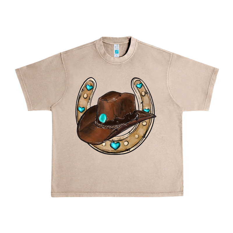 Horseshoe Cowboy Hat Urban Heavy Tee by RanaPortraitStore | Teevron