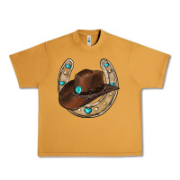 Peanut Butter horseshoe cowboy hat Urban Heavy Tee - RanaPortraitStore