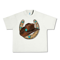 Pistachio horseshoe cowboy hat Urban Heavy Tee - RanaPortraitStore