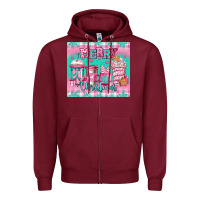 Burgundy merry Christmas pink coffee Zipper Hoodie - Jasminsmagicworld