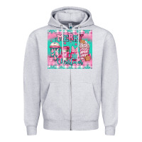 Heather Grey merry Christmas pink coffee Zipper Hoodie - Jasminsmagicworld
