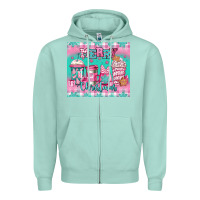 Seafoam merry Christmas pink coffee Zipper Hoodie - Jasminsmagicworld