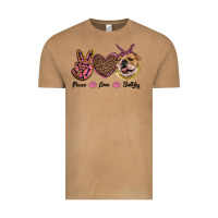 Vintage Camel peace love bulldog Vintage Tee - RanaPortraitStore