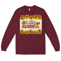 Burgundy god bless america tumbler Long Sleeve Tee - HRA Design Shop