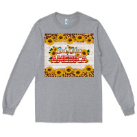 Heather Grey god bless america tumbler Long Sleeve Tee - HRA Design Shop