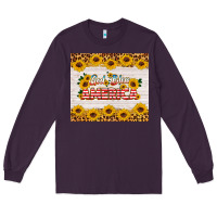 Plum god bless america tumbler Long Sleeve Tee - HRA Design Shop