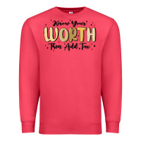 Cardinal know your worth Premium Sweatshirt - MaliasSmallBusiness
